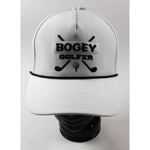 Golf Hat Mens Golf Snapback Adjustable Fun Hat White Golfing - Picture 2 of 8